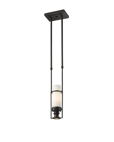 Landmark 66255-1+1 Newfield 1+1-Light Pendant, 31-Inch, Oiled Bronze