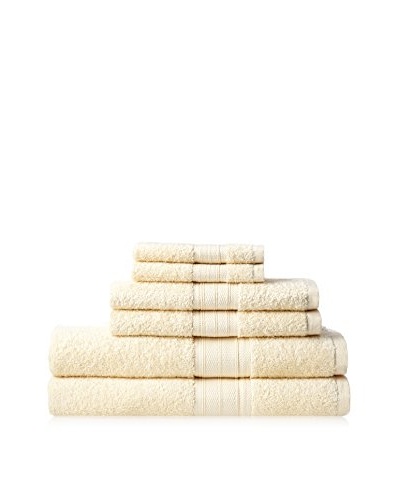 Laura Ashley 6-Piece Solid Towel Set, Yellow