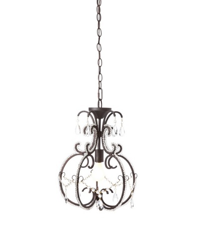 Laura Ashley Calista Mini Pendant Lamp, Coffee Black