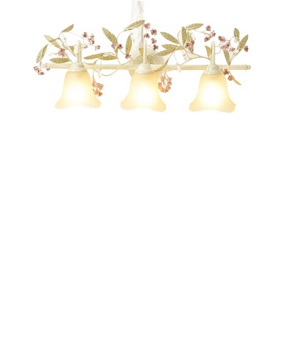 Laura Ashley Blossom 3-Light Wall Sconce, Antique Ivory