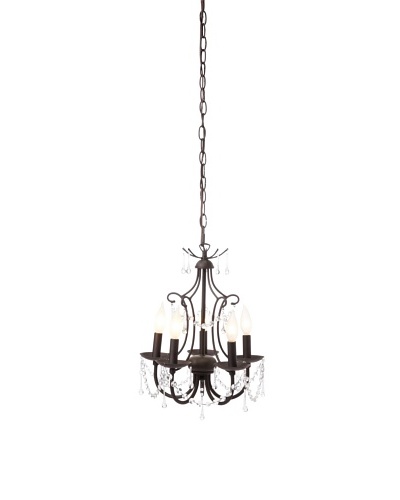 Laura Ashley Chella 5-Light Chandelier [Architectural Bronze]