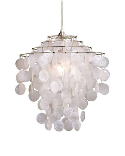 Laura Ashley Daliya Capiz Pendant Lamp [Cream]