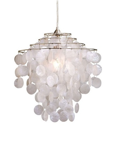 Laura Ashley Daliya Capiz Pendant Lamp [Cream]