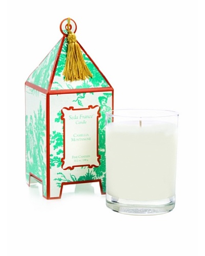 Seda France Crimson Amaryllis Pagoda Box Candle, 10-Oz.