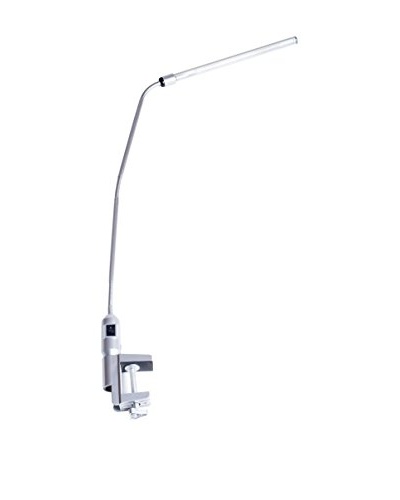 Modern Contemporary LED Clamp Desk Lamp, Silver
