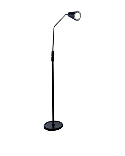 5′ LED Flexible Adjustable Floor Lamp, Black