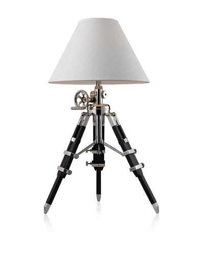 CDI Furniture Nautical Table Lamp, Black/Silver
