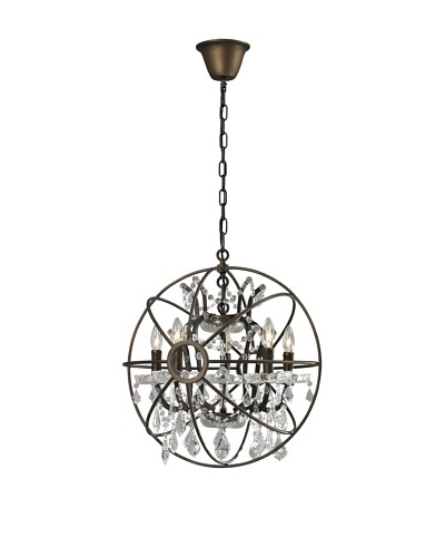 CDI Furniture Small Orb Chandelier, Rust