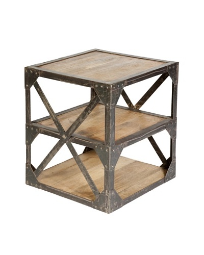 CDI Furniture Meuble d’Appoint Industrial Side Table, Natural