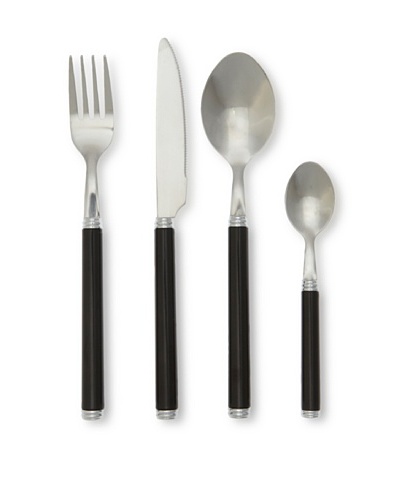 Lebrun 24-Piece Azale Classic French-Style Cutlery Set [Black]