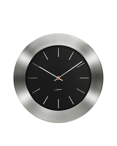 Leff Amsterdam Stainless Steel Bold Index Clock
