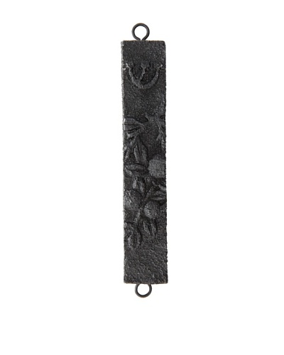 Legacy Judaica Lava Pomegranate Mezuzah, Black