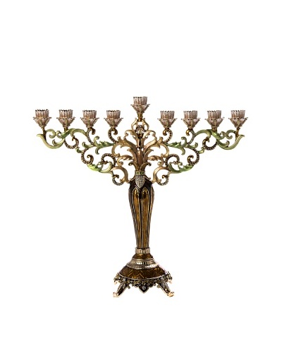 Legacy Judaica Jeweled Menorah, Amber