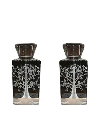 Legacy Judaica Set of 2 Tree of Life Candlesticks