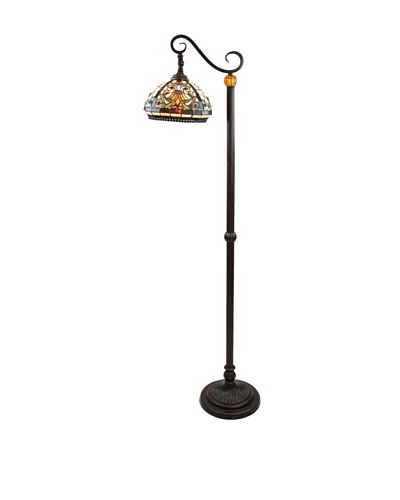 Legacy Lighting Baroque Floor Lamp, Burnished Walnut