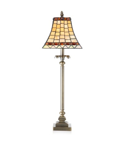 Legacy Lighting Treasured Opal Buffet Lamp, Vestige Brass