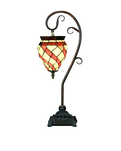 Legacy Lighting Spiral Windsock Accent Lamp, Coppered Bronze