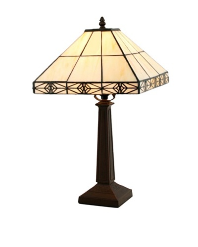 Legacy Lighting Simply Mission Table Lamp, Burnished Walnut