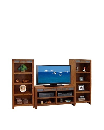 Legends Furniture Oak Creek Bookcase Pier, Golden Oak