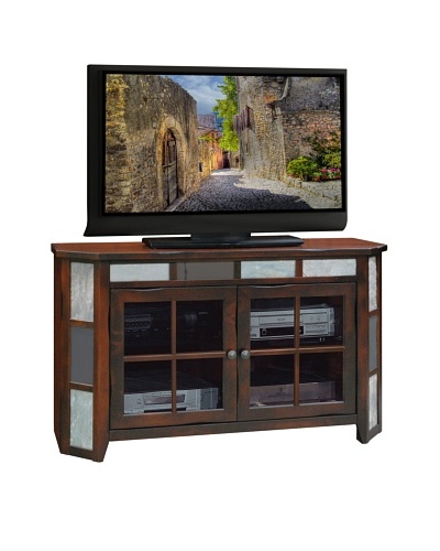 Legends Furniture Fire Creek 51 Angled TV Console, Danish Cherry