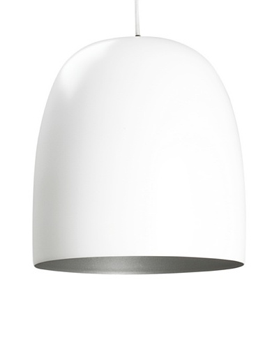 Leitmotiv Kalimero Pendant Lamp, White/Silver