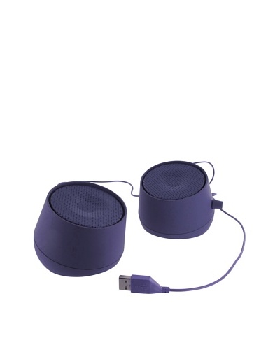 Lexon Galaxy Rechargeable Speakers, Purple