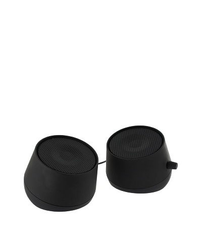 Lexon Galaxy Rechargeable Speakers, Black