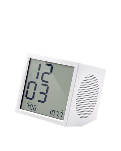 Lexon Prism Clock Radio, White