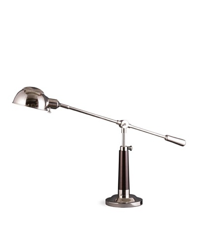 Lighting Enterprises Bridge Table Lamp, Polished Nickel