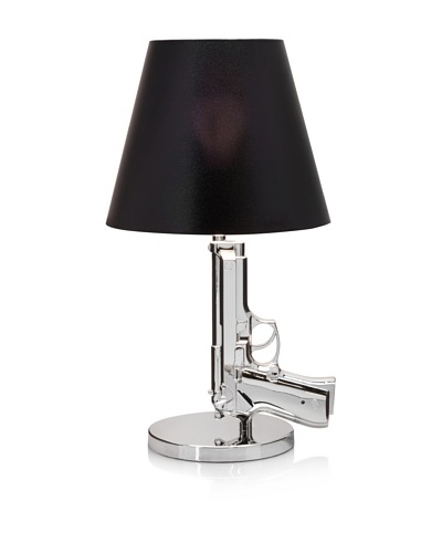 Kirch & Co Silver Gun Table Lamp, Silver