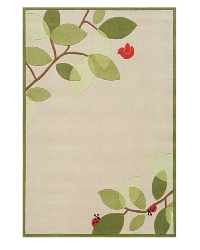 Lil Mo Leaves And Branches Rug [Ivory]