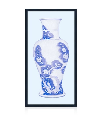 Lillian August Asian Vase in Blue