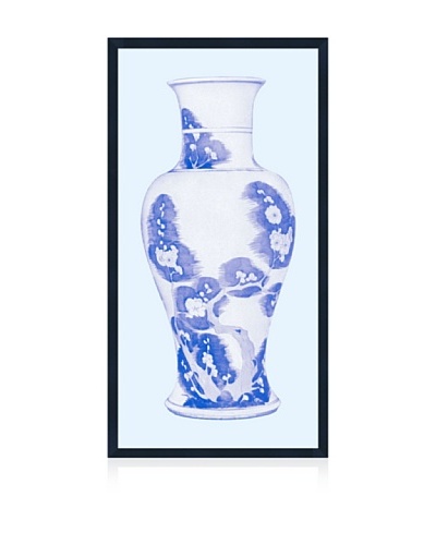 Lillian August Asian Vase in Blue