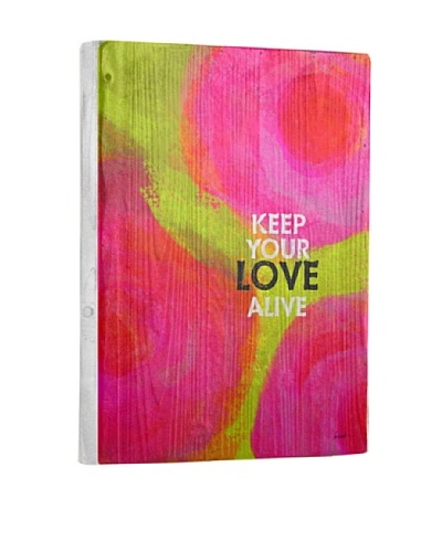 Lisa Weedn Keep Love Alive Reclaimed Finished Wood PortraitAs You See