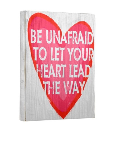 Lisa Weedn Be Unafraid Reclaimed Finished Wood Portrait