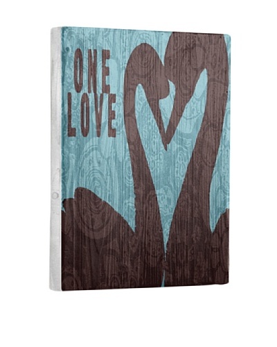 Lisa Weedn One Love Swans Reclaimed Finished Wood Portrait