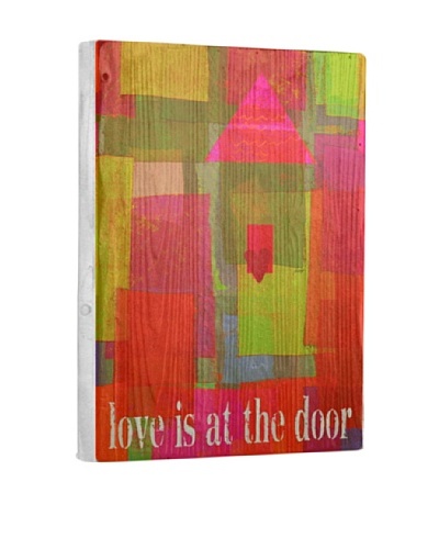 Lisa Weedn Love Is At The Door Reclaimed Finished Wood Portrait