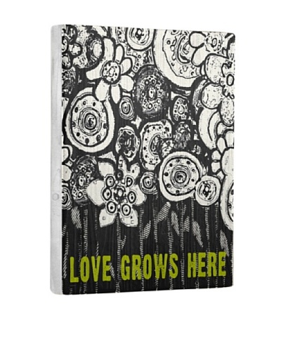 Lisa Weedn Love Grows Here Reclaimed Finished Wood Portrait