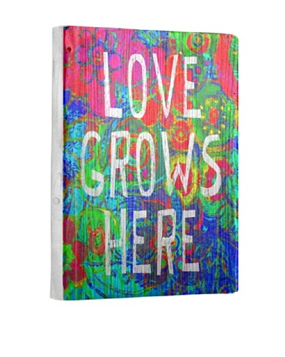 Lisa Weedn Love Grows Here Reclaimed Finished Wood Portrait