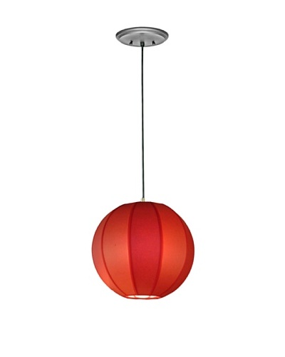 Lite Tops Sphere Pendant Light, Satin Nickel