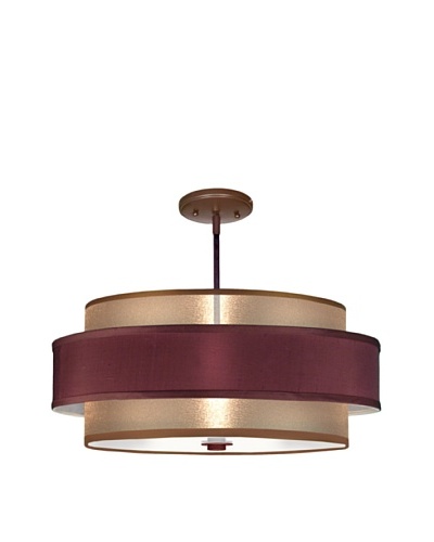 Lite Tops Saturn Ring Semi Flush-Mount Fixture, Oil-Rubbed Bronze