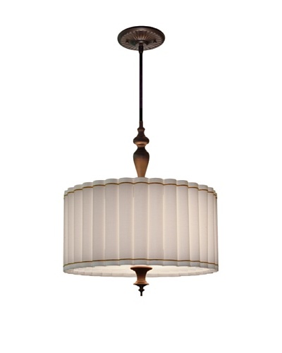 Lite Tops Fluted Pendant Light, Oil-Rubbed Bronze