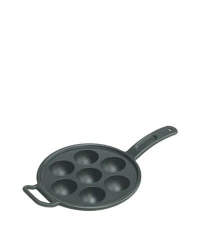 Lodge Pro-Logic Pre-Seasoned Cast Iron Aebleskiver Pan, 9″As You See