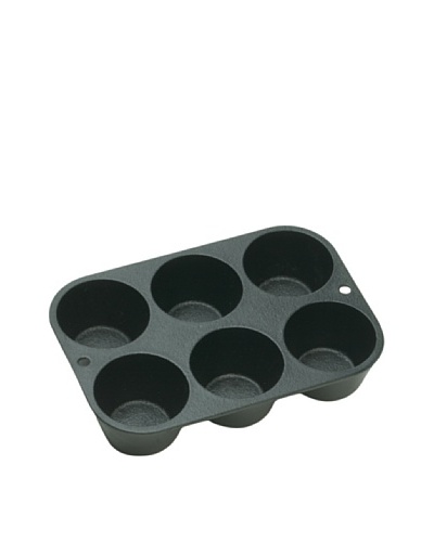 Lodge Logic Pre-Seasoned Cast Iron Muffin Pan, 5.25″ x 7.5″As You See