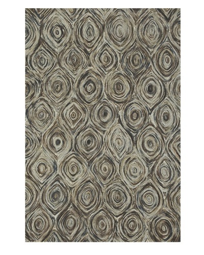 Loloi Rugs Rowan Rug, Charcoal/Brown, 5' x 7' 6