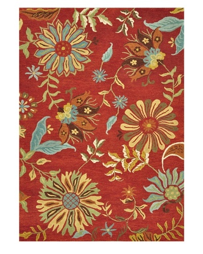 Loloi Rugs Dahlia Rug, Red, 9′ 3″ x 13′