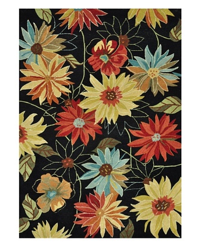 Loloi Rugs Dahlia Rug, Black, 9' 3 x 13'