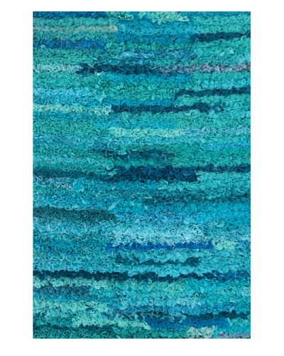 Loloi Eliza Shag Rug, Aqua, 3' x 5'