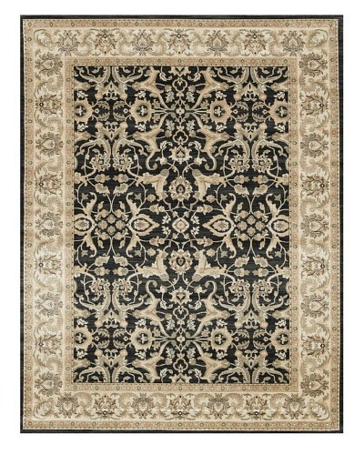 Loloi Rugs Rylan Rug, Black/Ivory, 9′ 8″ Round