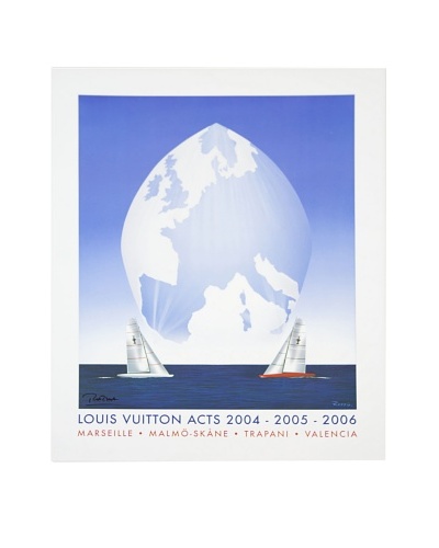 Signed Original Louis Vuitton ACTS 2 Sailboats, 2004-2006